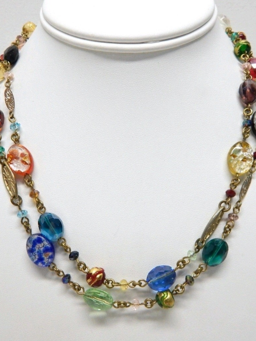 Multicolor Glass Bead Necklace
